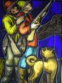 FLEMISH STAINED GLASS PANEL